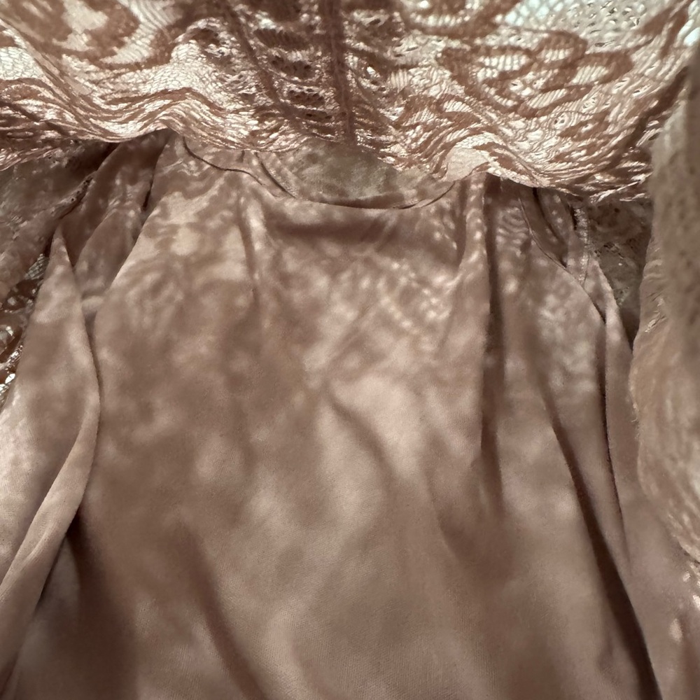 Cable & Gage Blush Lace Blouse View 6
